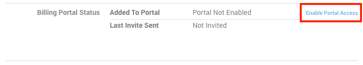Billing Portal Disabled