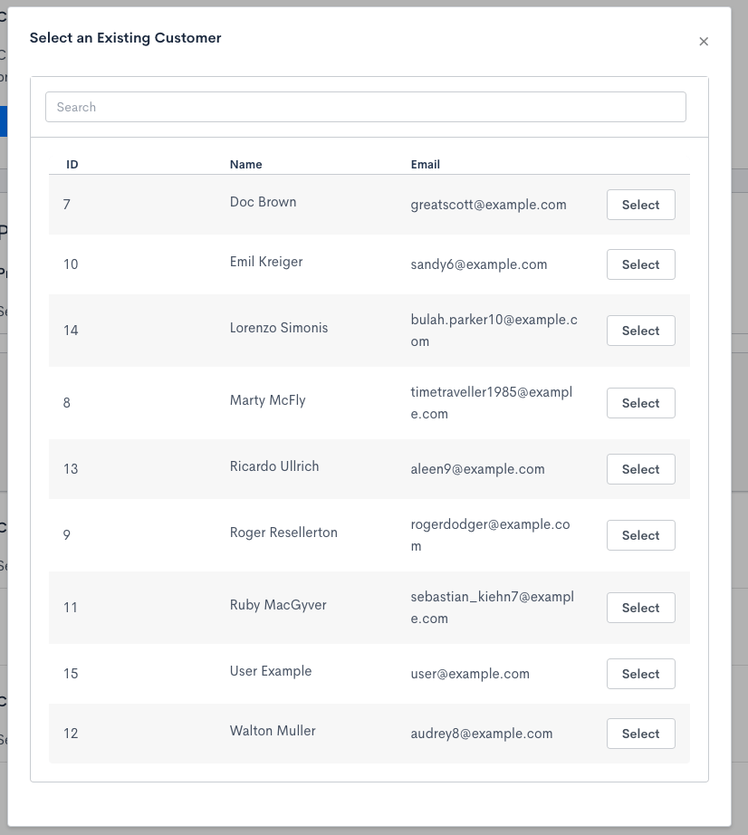 Select Customer for WhoPays assignment