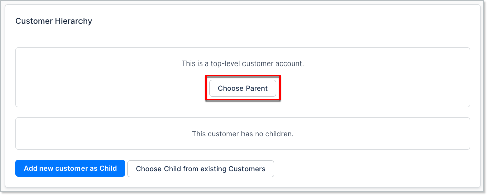 Choose Parent option