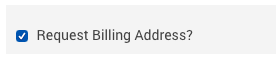Billing address requirement on signup page