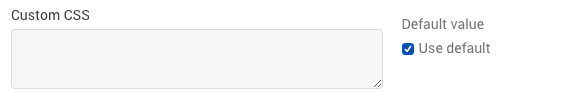 Custom CSS field for signup page