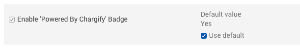 Enable ‘Powered by Advanced Billing’ badge option
