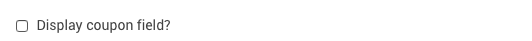 Enable coupon field on signup page